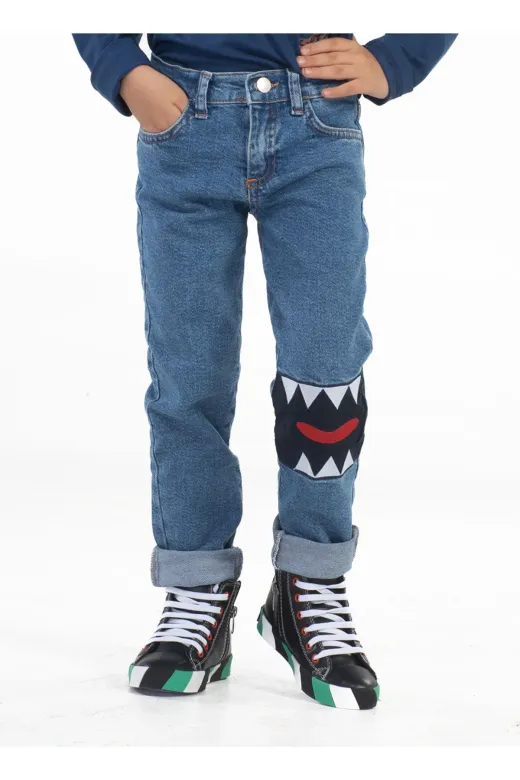 Casabony CS-23K-043 Beast Erkek Çocuk Denim Pantolon