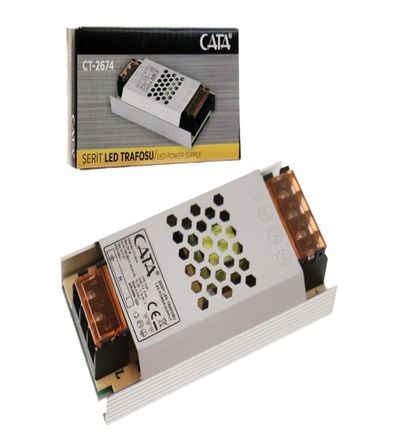 Cata Ct-2674 60W 5 Amper Süper Slim Fransız Şerit Led Trafosu