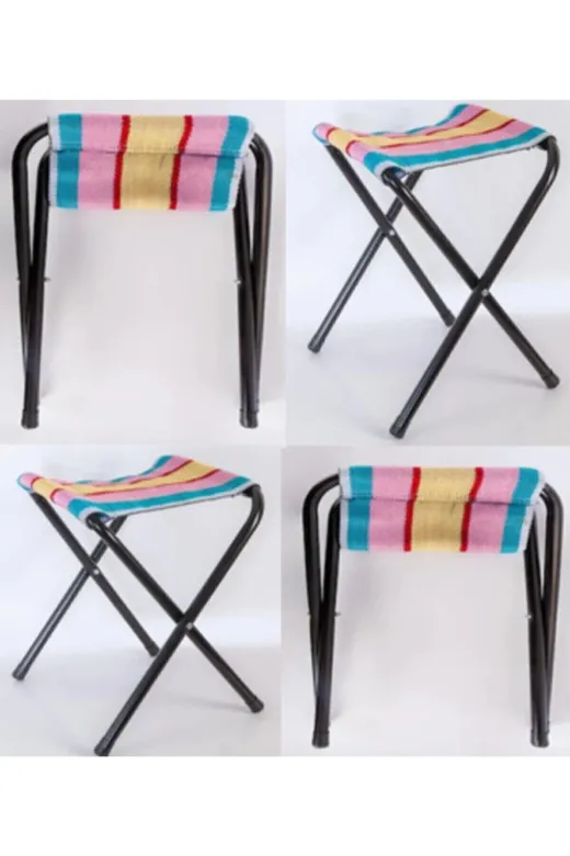CMC pamir 102 Pamir Satış Metal Katlanır Tabure Piknik Balıkçı Plaj Kamp Taburesi 4 Adet