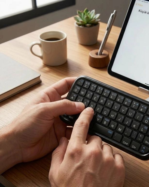CN 121345703 Taşınabilir Mini Bluetooth Klavye Şarjlı Kablosuz Klavye