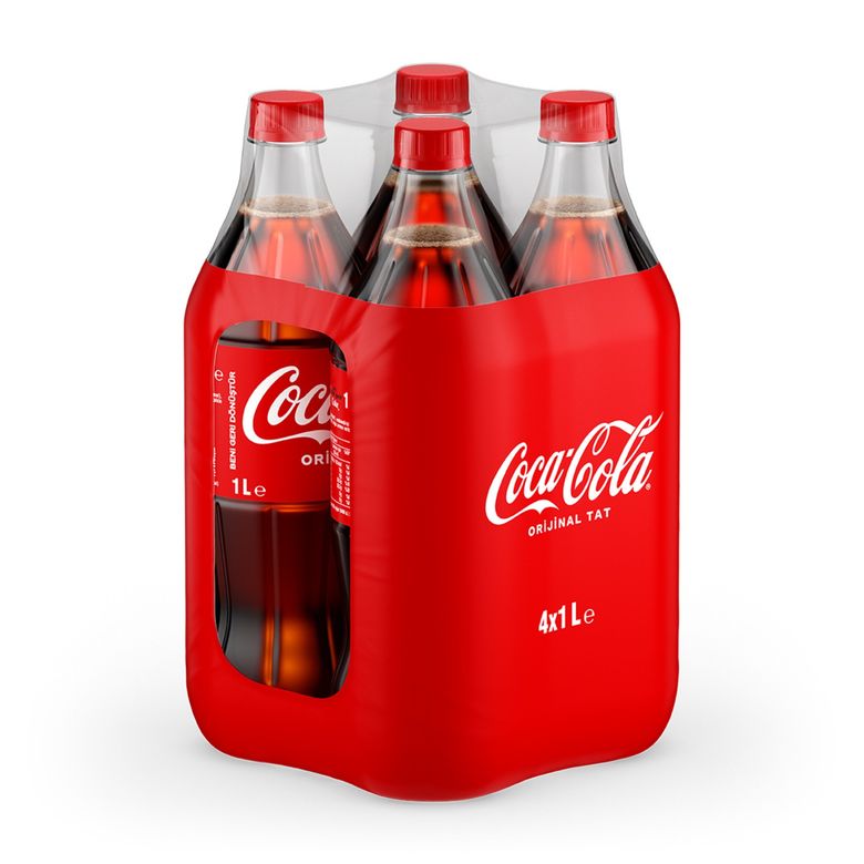 cocacola45121 Coca-Cola Orijinal Tat Pet 4X1 L - 1 Lt