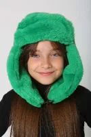 Çocuk Çıtçıtlı Kürklü Kulaklıklı Peluş Bere Şapka RKŞ-Ç-03 Benetton