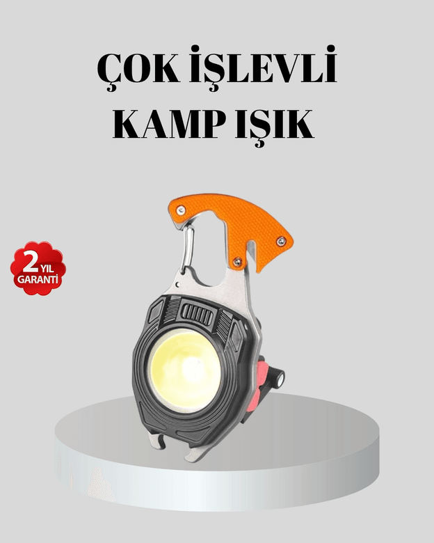 Çok Fonksiyonlu Anahtarlık Fener – Güçlü Led Işıklı, Şarjlı, Düdüklü Ve Tornavidalı Mini El Feneri