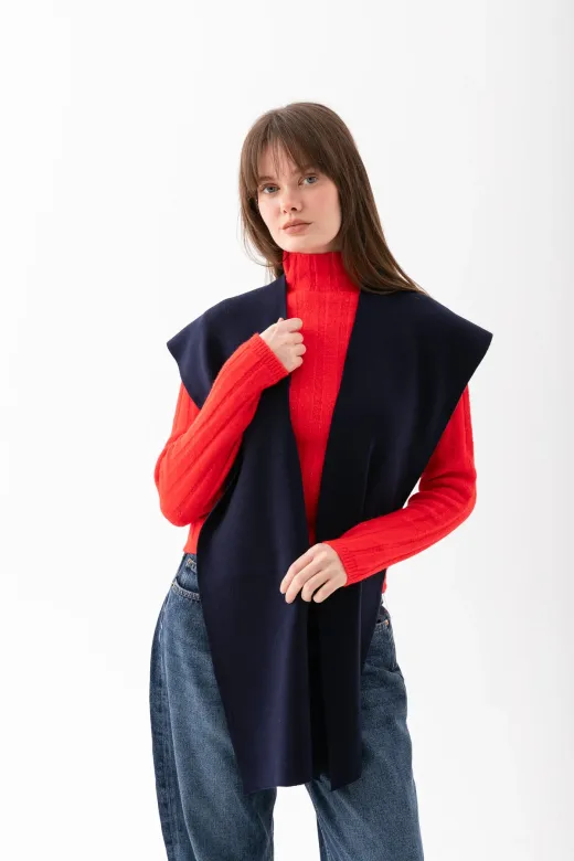 comerciante KARE.DUZ.ATKI.000 Kare Parçalı Patchwork Atkı - Spor Triko Örme Omuz Atkısı | Unisex Boho Şal - Atkı