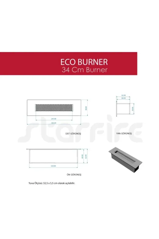 CopArt CBS38005 34 Cm Eco Burner