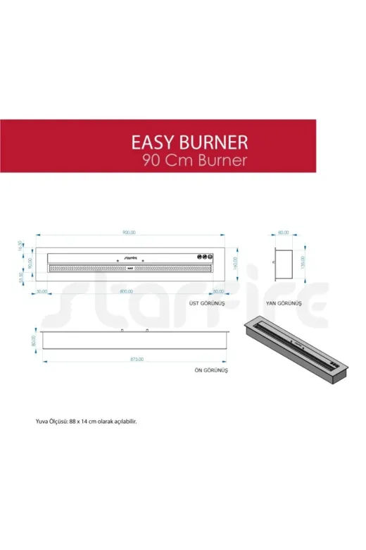 CopArt CBS38009 90 Cm Easy Burner