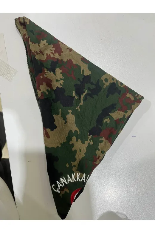 couis 0007 Çanakkale Geçilmez Detaylı Kamuflaj Bandana Fular