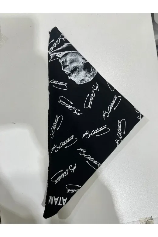 couis TYC769969BA61B6300 Mustafa Kemal Atatürk İmzalı Bandana Fular