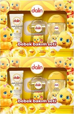 Dalin Bebek Bakım Seti 4 Parça (Kutulu) Yenidoğan Seti (Karma 2 Li Set)