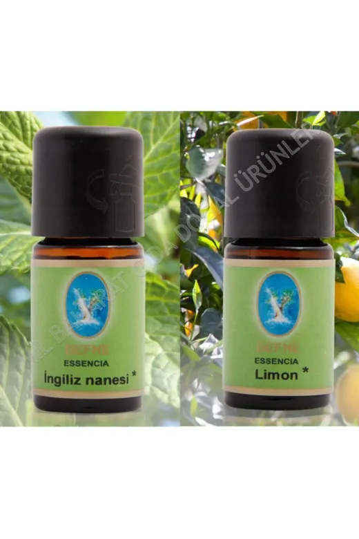 Defne 6221078 2 Li Set Nuka Organik Ingiliz Nanesi - Organik Limon Yağı 10 Ml