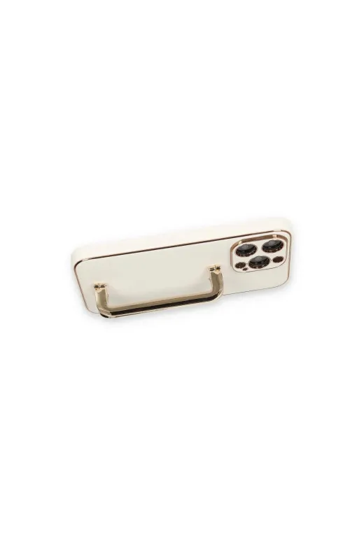 DGY STORE A0046-14161 İphone 13 Pro Max Kılıf Coco Elit Kapak - Beyaz