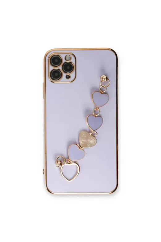 DGY STORE A0046-16509 İphone 11 Pro Max Kılıf Esila Silikon - Lila