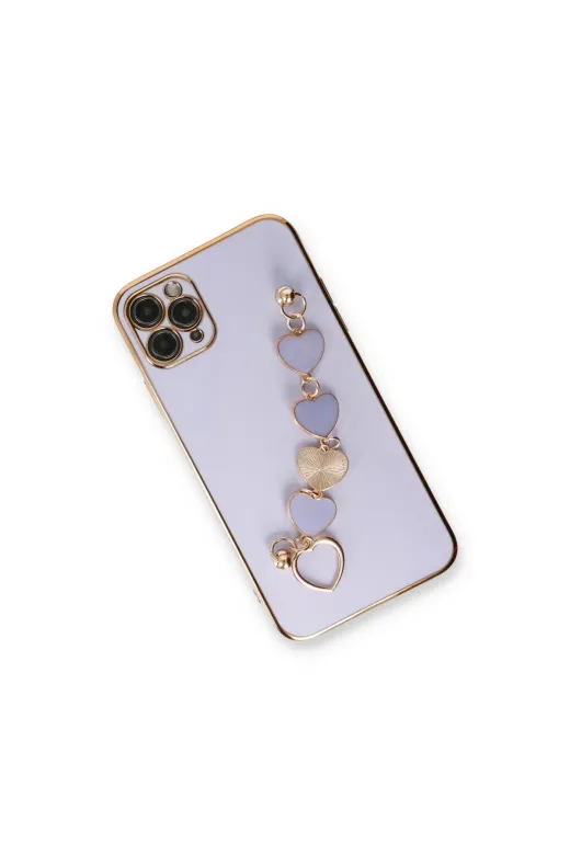 DGY STORE A0046-16509 İphone 11 Pro Max Kılıf Esila Silikon - Lila