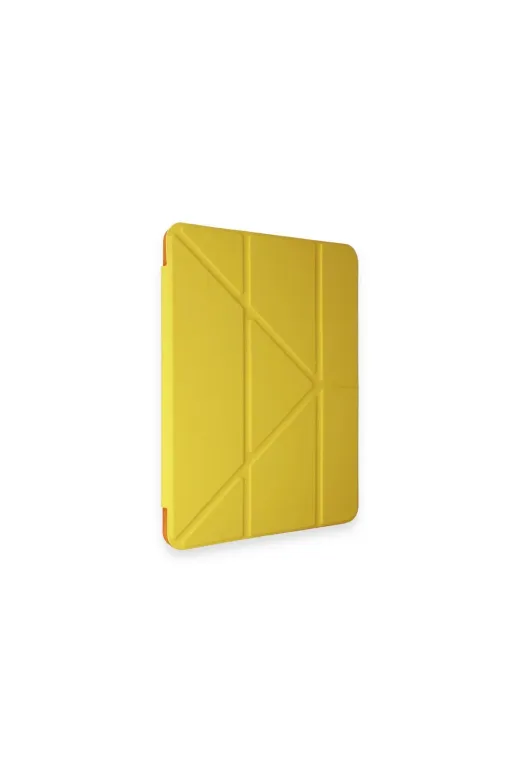 DGY STORE A0046-17923 İpad Pro 11 (2018) Kılıf Kalemlikli Mars Tablet Kılıfı - Açık Sarı