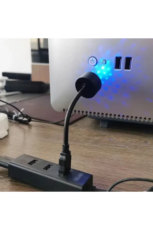 DGY STORE TYC3A1236B672E160B2C1CD00 Sese Duyarlı Usb Araç İçi Ambiyans Işığı