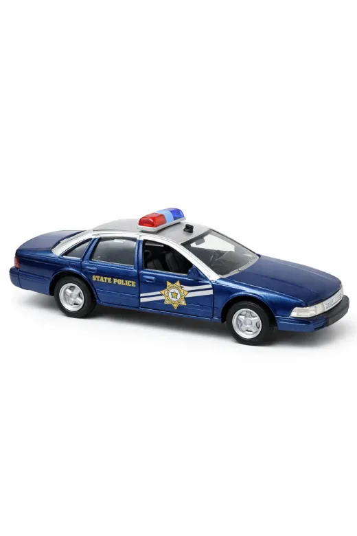 Diecast chvplc 1:32 Chevrolet Caprice State Police Model Araba – Işıklı Sesli Ve Otomatik Kapılı
