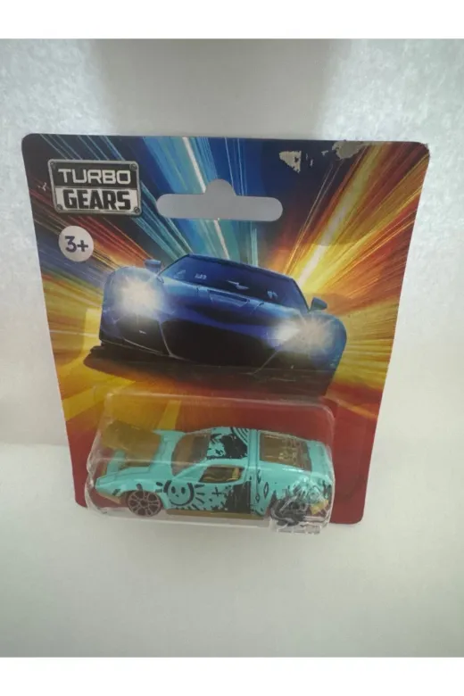 Diecast TRBGRS65427 Turbo Gears 1:64 Metal Araba Grafiti Desenli Mavi