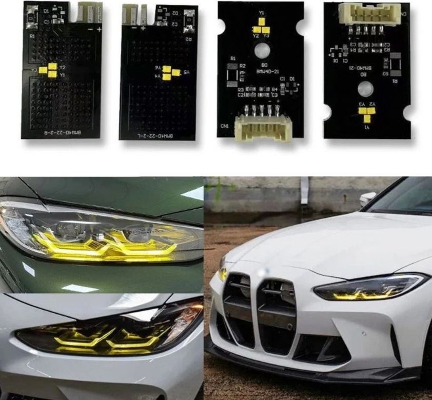 Diğer 000BMWG2226MOD20192 Bmw G22 G26 Led Modülü Sarı 2. Model 2019-2023 Arası Laser Far Uyumlu