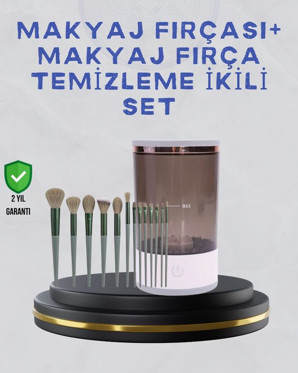 Diğer 114165692 Makyaj Fırçası Ve Elektrikli Fırça Temizleyici Kampanya Paketi