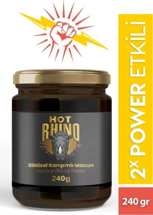 Diğer 120494376 Hot Rhino Erkeklere Özel Doğal Karışımlı Ballı Atom Macun 240 Gr