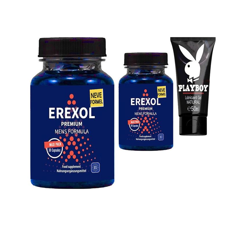 Diğer 120494380 Erexol 2 Adet Erkeklere Destek L-Argininli L-Citrullineli İnko Extreli 30 Lu + Kayganlaşma Jel