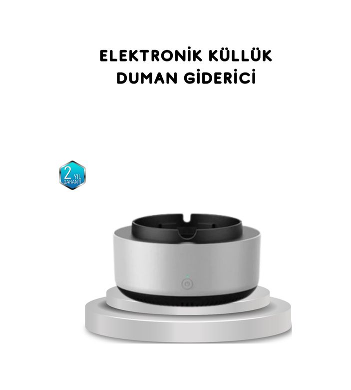 Diğer 121319242 Sigara Dumanı Ve Koku Giderici Hava Temizleyici Küllük 2 Katmanlı Filtreli