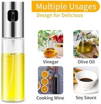 Diğer 126622052 Yağ Püskürtücü Şişe, 100 Ml Sirke Püskürtücü, Sos Spreyi, Izgara, Zeytinyağı Cam Şişe, Mutfak, Pişirme, Salata, Ekmek Pişirme, Barbekü İçin 1 Adet