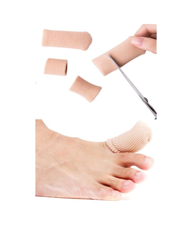 Diğer 128829994 1 Adet 6 Cm Ayak Başparmak Kemik Koruyucu, Tırnak Batması İçin Kumaş Kaplı Silikon Tüp Nasır Koruyucu, Kumaş Kaplı Silikon Teo Tüp Kumaş, Paramak Eğriliği, Baş Parmak Kemik Koruyucu