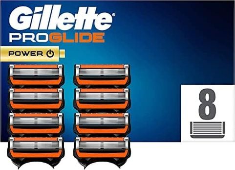 Diğer 128846386 Proglide Power Tıraş Bıçağı, 8 Yedek Bıçak, Islak Tıraş Makineleri İçin, Erkekler İçin, 5 Kat Bıçak Ağzı