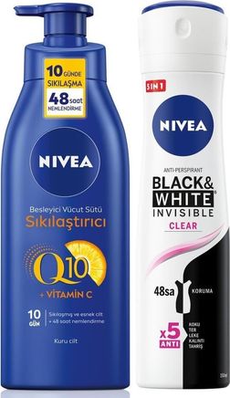 Diğer 128850213 Kadın Sprey Deodorant & Clear 150Ml, Q10 Sıkılaştırıcı Ve Nemlendirici Vücut Sütü 400Ml