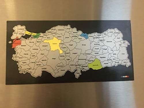 Diğer 128858516 Gez - Kazı Türkiye Haritası Magnet, 20X10 Cm