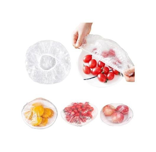 Diğer 131600447 100 Lü Lastikli Yiyecek Koruma Kılıfı 20 Cm Esnek Bone Tasarım Gıda Saklama, Koku Ve Hava Temasına Karşı Koruma Pratik Ve Hijyenik Gıda Kapağı