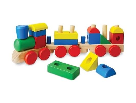Diğer 131746446 Melissa & Doug Ahşap Tren, 18 Parça 10572