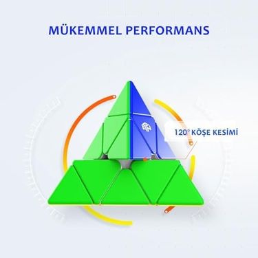 Diğer 131747800 Gan Pyraminx Standard 36 Mıknatıslı Hızlı Piramit Rubik Küp Zeka Küpü Çıkartmasız Tr Resmi Satıcısı