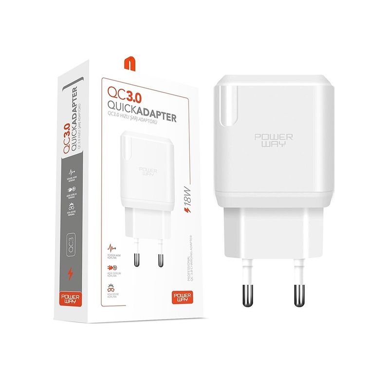 Diğer 3363604 Hızlı 3000 Ma 18W Tüm Telefonlara Uyumlu Usb Şarj Kafa Başlık Adaptörü 4434