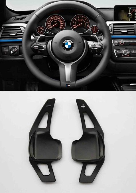 Diğer 44265026 Bmw F30 M Direksiyon F1 Vites Kulakçık 2012-2019 Arası Siyah