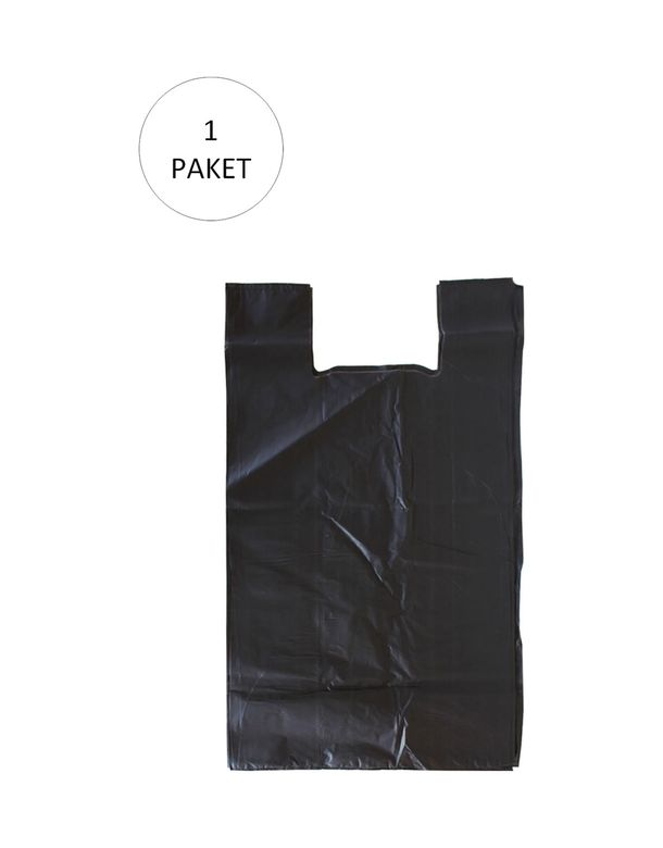 Diğer 47283983 Siyah Hışır Atlet Poşet Mini Boy 22X31 Cm 1 Paket Takriben 500 Adet