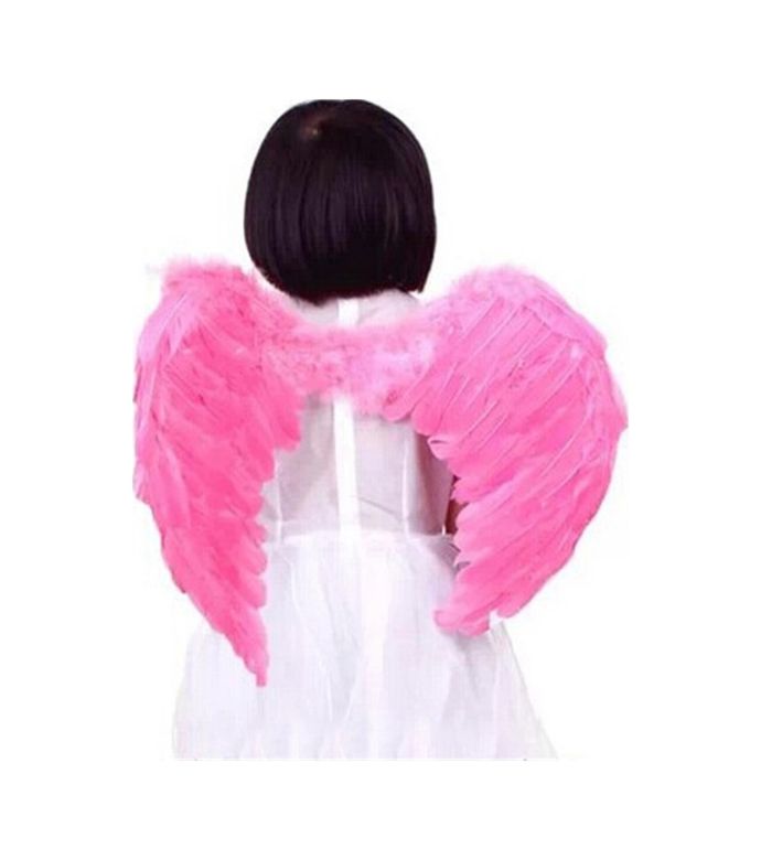 Diğer 47415563830 Pembe  Renk Bebek Boy Küçük Melek Kanadı 40X55   Cm