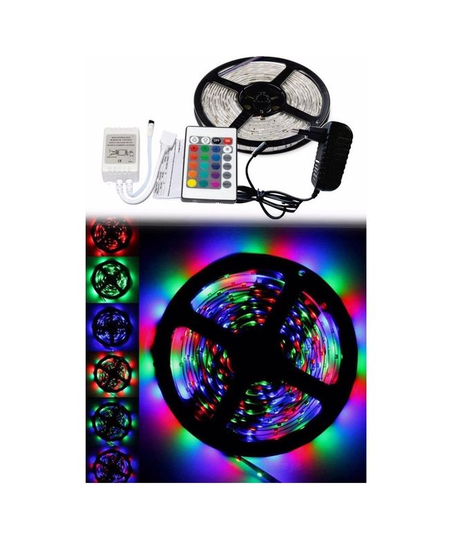 Diğer 57333175 5 Metre Rgb Şerit Led Seti-Iç Ve Dış Mekan Silikonlu-Tak Çalıştır