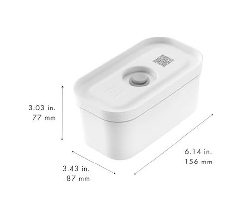 Diğer 57855210120321480184975 & Save Vakumlu Yemek Taşıma Kabı, S, Plastik, Beyaz-Gri Bakır