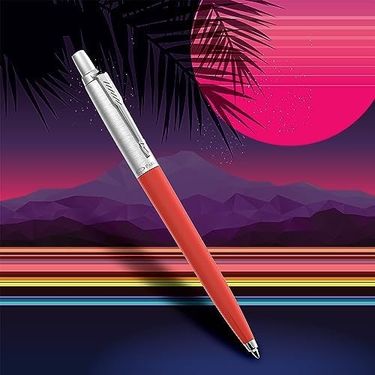 Diğer 57855210121047380184975 Jotter Originals Tükenmez Kalemler Retrowave Koleksiyonu Vermilion Kırmızı Ve İndigo Moru Mavi Mürekkep Orta Nokta 2 Adet -