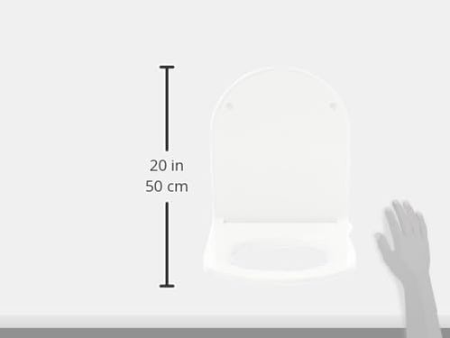 Diğer 57855210124113580184975 Universal Droplast Slim Klozet Kapak Açık Ahşap
