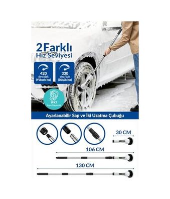 Diğer 57855210131977780184975 Elektrikli Temizlik Fırçası, Şarjlı Temizlik Fırçası 7 Adet Farklı Başlık İle, Mutfak Ve Banyolarda Birçok Temizlik Görevi İçin, Küvet, Duş, Fayans Ve Zemin İçin Temizlik Malzemeleri Açık Gri