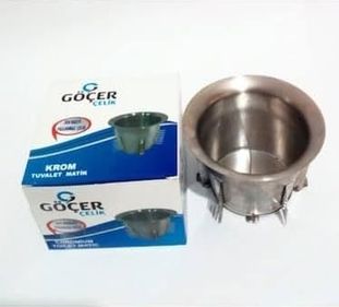 Diğer 57858324443339999283959 Göçer Çelik Wc Matik Tuvalet Taşı Kapağı Krom Paslanmaz Çelik 1. Kalite Açık Ahşap