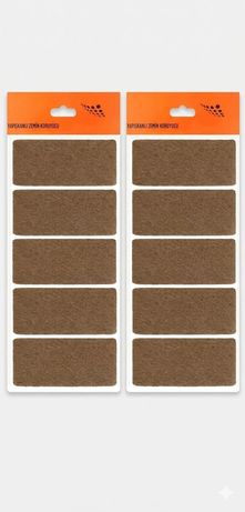 Diğer 57858324454010199283959 Dikdörtgen Yapışkanlı Mobilya Altlığı 2 Plaka X 5 Adet - 9X4.5 Cm Kesilebilir Ağır Eşya Ve Koltuk Koruyucu Ped Ahşap