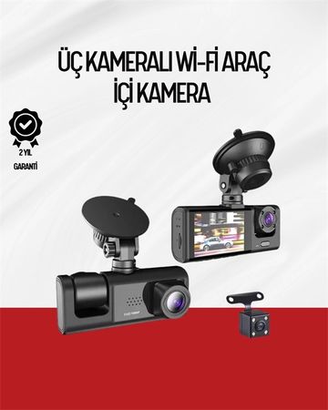 Diğer 94868044 170 Geniş Açı Ön-Arka-Iç Kamera Seti Tam Kapsamlı Araç Güvenliği