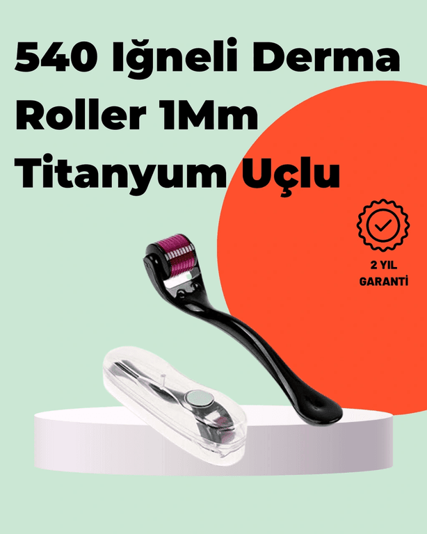 Diğer 96237573 Titanyum İğneli Derma Roller Evde Cilt Bakımı İçin Uygun