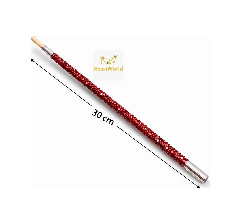 Diğer MEYSMRSMR-G061-K-BLMY Mey İthalat 30 Cm Kırmızı Payetli Sigara Tutacağı 1920 Ler Gatsby Parti Aksesuarı