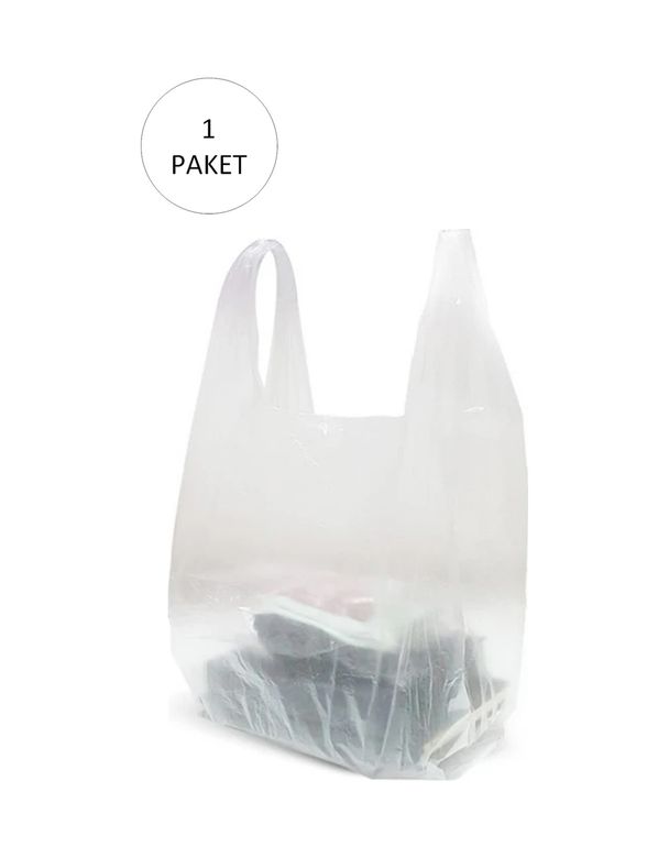 Diğer RT-RYL-HMR10991 Şeffaf Atlet Poşet Büyük Boy 30X56 Cm 1 Paket Takriben 150 Adet