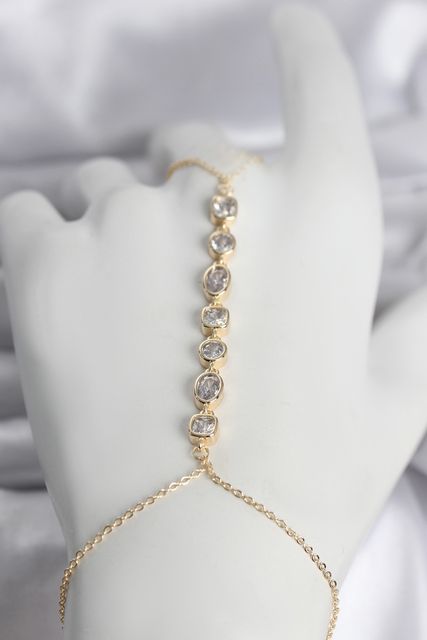 Diğer SN757-BLNC Pirinç Gold Renk Sıralı Zirkon Taşlı Kadın Şahmeran Altın